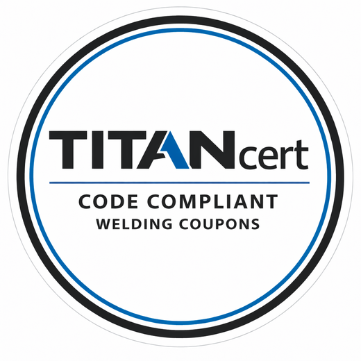 TitanCert — Code Compliant Welding Coupons